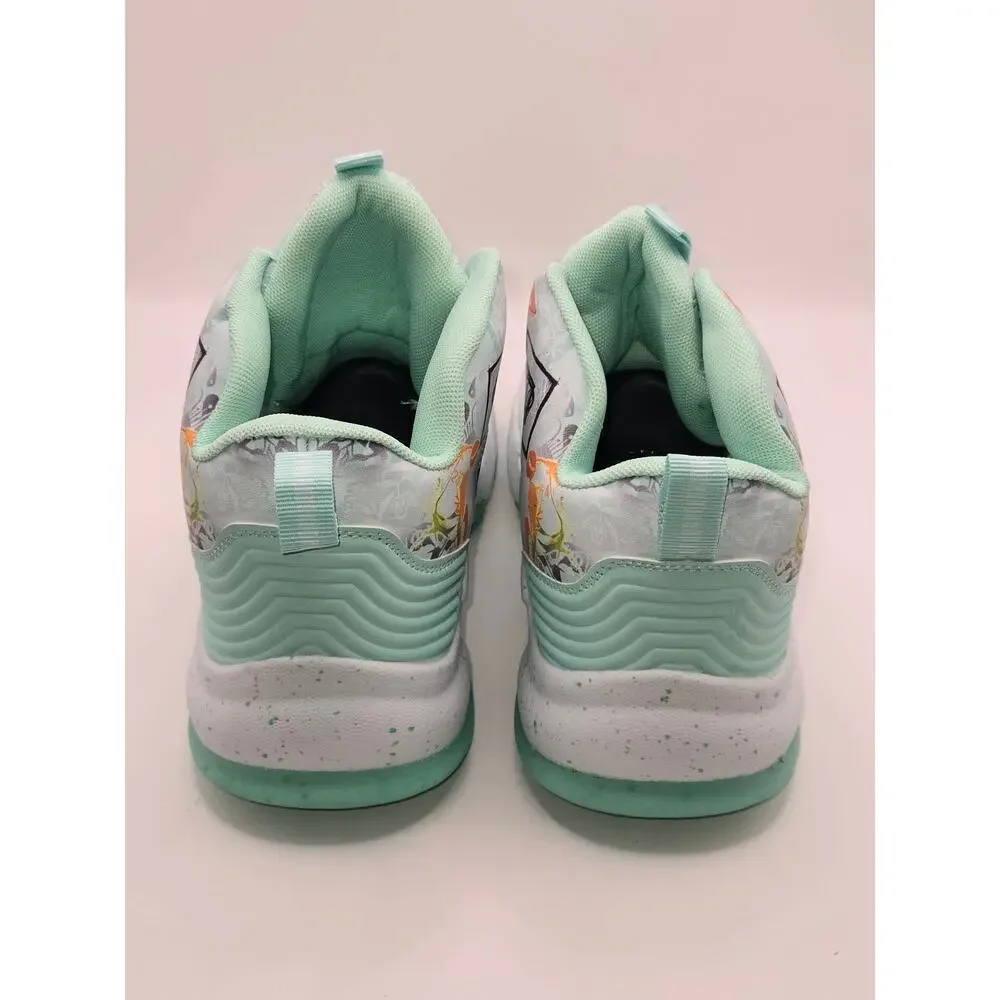 CLIBANG Kids Basketball Shoes Mint White Orange Men's US 8.5/ Women's 10 NWOB